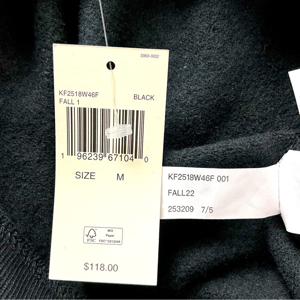 Micheal Kors Men’s 1/3 zip fleece Sweatshirt Size M NWT - Picture 5 of 10